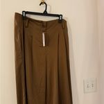 NWT Universal Standard satin feel dress pants brown/tan size XS with belt Photo 1