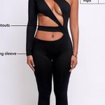 Sexy Asymmetrical Jumpsuit in Black Size M Photo 1