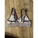 Lululemon  athletica size 6 adjustable grey blue pink sports bra criss cross back Photo 1