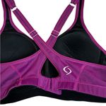 Moving Comfort  Sports Bra Crossback Run Yoga Active Purple 
Size Medium 34C-38C Photo 4