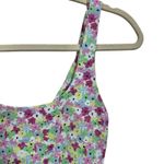 ZARA Womens Sz M Floral Crop Top Cami Country Cottage Core Scoop Neck Boho Photo 1