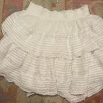 Aerie Ruffle Mini Skirt White Photo 0