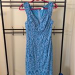 Venus New Lacey Mermaid Dress with Sequins Blue Size 8 Photo 3