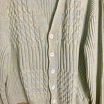 ZARA Blue, Green & Yellow Oversized Cardigan Sweater Size Large Photo 1