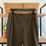 Talbots  Mid-Rise Olive Green Career Ankle Dress Pant Trouser, 10P Photo 1