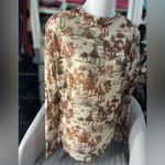 The brave bohemian mesh Longsleeve top Tan Size L Photo 1