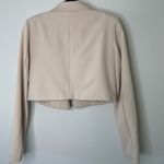 Pretty Little Things Beige Cropped Blazer Sz 8 Photo 5
