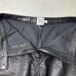 Princess Polly Zyaire Mid Rise Faux Leather Pants Black Size 4 Photo 6