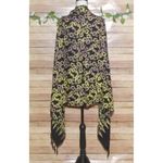Aloha Hut Hawaii Women’s Beach Wrap Shawl Scarf Black Fringe Hibiscus Flowers Photo 6