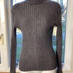 Apostrophe Gray Ribbed Long Sleeve Turtleneck Size Medium Photo 0