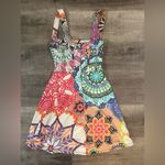 AFRM Raven Corset Mini Dress in Crochet Multi Photo 3