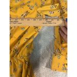 Ralph Lauren Lauren Sheath Shirt Dress Size 4 Mustard Yellow Floral Midi Photo 10