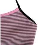 Lululemon  Athletica Pink Gray Striped Luon Power Y Tank Top Photo 2