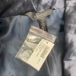 Soma Blue Button Up Casual 3/4 Sleeve Sporty Satin Shiny Cargo Jacket M New Photo 6