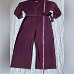 On 34th Women's Maroon Knit V Photo 6