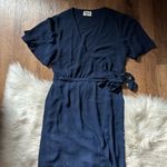 Show Me Your Mumu  Sophia Navy Blue Wrap Dress Photo 3