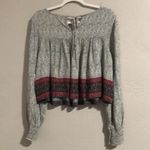 Arizona Jeans ARIZONA JEAN CO. Junior Size XXL Boho Cropped Top Multicolored Paisley Crew Neck Photo 1