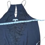 WAYF  Black Lace Up Bodysuit Top‎ Sleeveless Snap Crotch Blouse Women's Size S Photo 8