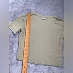 Youngla ribbed green crop top small Photo 4