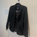 Denim & Co Vintage . Washable Suede Fringe Western Jacket Photo 4