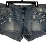 REWASH  Women's Size 13/14 Embroidered Floral Festival Cottage Shorts‎ Photo 0