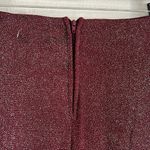 Crystal Doll NWOT  Red Sparkle High Slit Maxi Skirt sz M Photo 5