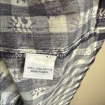 Tuckernuck Beach Embroidered Bleu Check Toulon Coverup Large Blue Photo 7