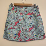 Vineyard Vines Skort Skirt Women Size 4 Nautical Active Golf Tennis Map Lined Photo 0