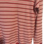 Victoria's Secret  MEDIUM LONG SLEEVE HENLEY PINK, WHITE & METALLIC STRIPE Photo 3