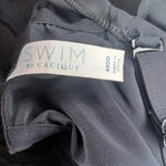 Cacique Swim by  Wrap around black Plunge bathing suit top Photo 7