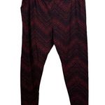 Faded Glory  elastic leggings black and red print size XXXL Photo 0