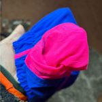 Vintage Blue and Neon Pink Stripe Track Pants Size XS Photo 8