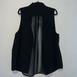 Torrid  Women’s Black Vest Sheer Back Faux Pockets 1013 Photo 1