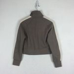 Everlane The Dream Zip-Up Side Stripe Sporty Knit Crop Jacket In Clay XS Photo 13