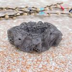 CHUBBY Scrunchies Gray Floral Lace Thick Scrunchie Hair Accessories Hair Tie Photo 1