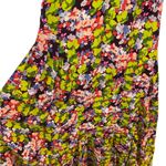 Free People FP One Green Purple High low Floral Halter Maxi Party Dress Fall Photo 11