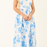 Lime Lush Blue and white Floral Dress Photo 0