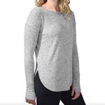 Members Mark Soft Knit Thumbhole Long Sleeve Top Light Heather Grey Size XXL Photo 1
