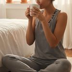 Cosabella Sterling Leopard Heathered Gray Tank Photo 0