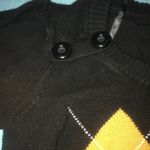 XOXO vintage puff short sleeve knit sweater button detail on shoulders size M Photo 7