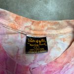 Vintage Touch Of Gold Spring Tie Dye Graphic Embroidered Butterfly tee Sz Large Pink Photo 2