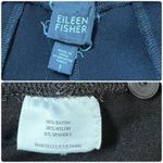 Eileen Fisher  Black Ponte Knit Stretch Pocket Zip Button Pant Small Lagenlook Photo 10