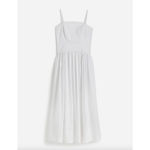 Madewell NEW Poplin Seamed Maxi Dress A Line Minimalist Cotton White US 0 Photo 5