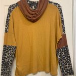 Perfect Peach Ribbed Pullover Brown Cheetah 2X Hoodie. 2629 Size XXL Photo 4