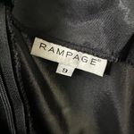 Rampage  Satin Slip Dress Vintage 90s Beaded Asymmetric Fairy WhimsyGoth Size M Photo 2