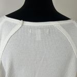 Free People  Santa Clara Waffle Knit Thermal Long Sleeve Top in Alabaster White Photo 11