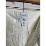 Halston Heritage NEW Halston White Wide Leg 100% Linen Pants Womens Size 12 Photo 3
