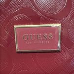 Guess  | Iconic Logo Glossy Wine Cosmetic Case Photo 2
