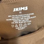 Skims Bodysuit Womens XS Brown Fits Everybody High Neck Snap Crotch Stretch Photo 6