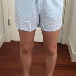 H&M blue linen shorts  Photo 0